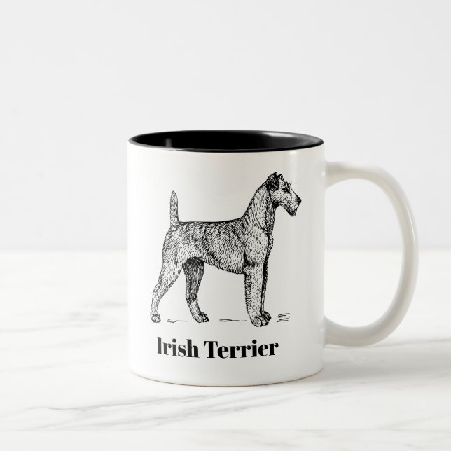 Bicolor Taza de Terrier irlandés (Derecha)