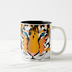 BICOLOR TAZA DE TIGER-ORANGE