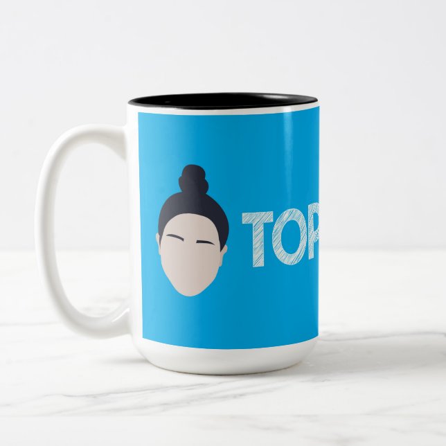 Bicolor Taza de TopKnotch (Izquierda)