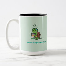 Taza de tortuga de café adorable