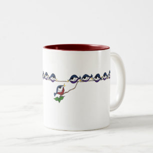 Bicolor Taza de trece mirlos
