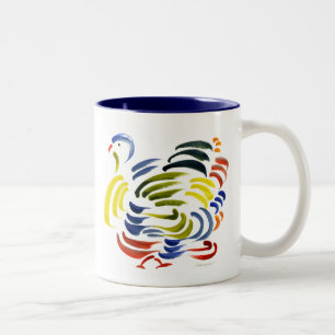 Bicolor Taza de Turquía