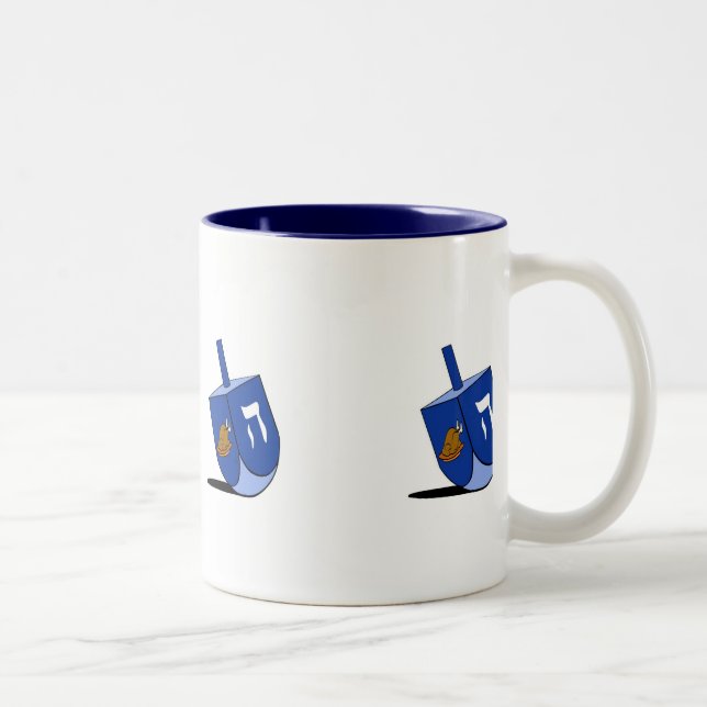 Bicolor Taza de Turquía Dreidel (Derecha)