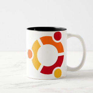 Bicolor Taza de Ubuntu