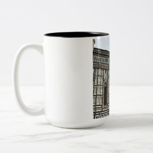 Bicolor Taza de una puerta lateral del Duomo de Florencia