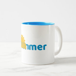 Bicolor Taza de verano linda y divertida: regalo perfecto