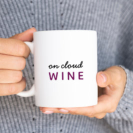 Bicolor Taza de vino On Cloud Pun