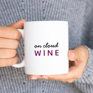Bicolor Taza de vino On Cloud Pun
