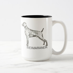 Bicolor Taza de Weimaraner