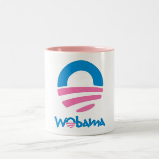 Bicolor Taza de WObama
