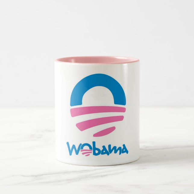 Bicolor Taza de WObama (Centro)