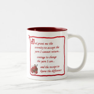 Bicolor Taza de Yarnaholic