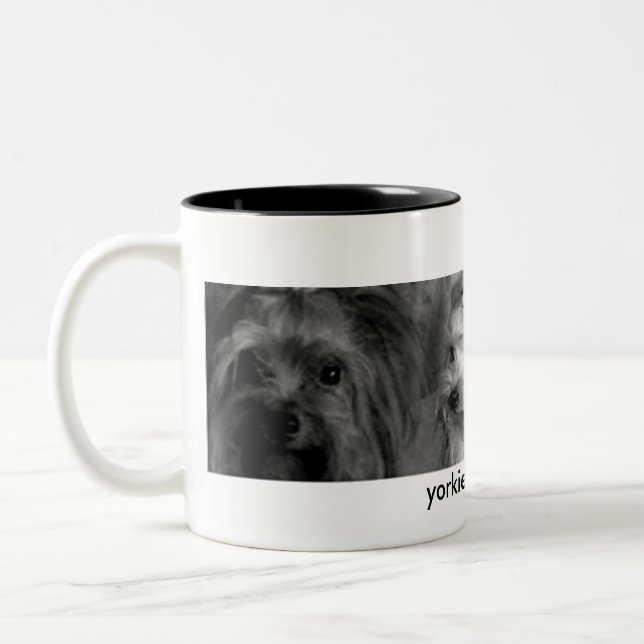 Bicolor Taza de Yorkie (Izquierda)