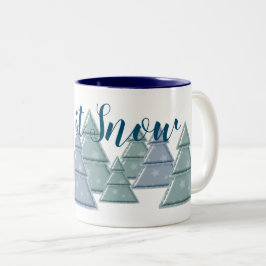 Bicolor Taza Deja Que Nieve