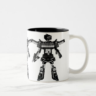 Bicolor Taza del 2-Tono 15oz de TheArm^^ "SynthBot"