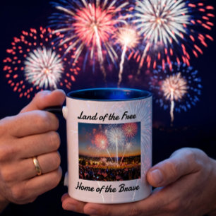 Bicolor Taza del 4 de Julio Regalo del 250 Aniversario d