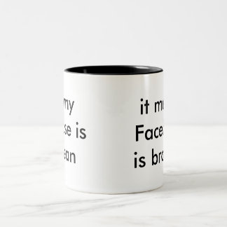 Bicolor Taza del adicto a Facebook