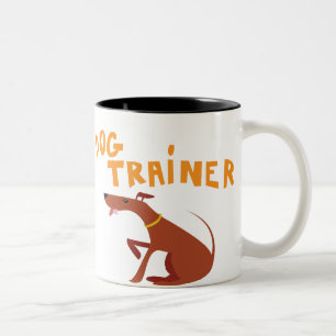 Bicolor Taza del adiestrador de perros