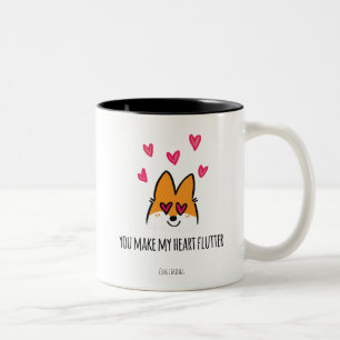Bicolor Taza del alboroto del corazón