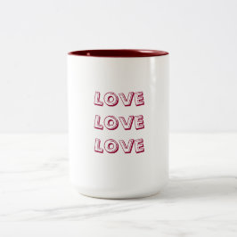 Bicolor Taza del amor