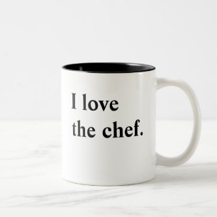 Bicolor Taza del amor del cocinero