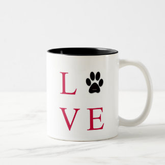Bicolor Taza del "AMOR" del rescate