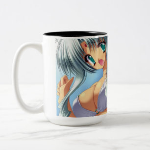 Bicolor Taza del animado