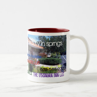 Bicolor Taza del aniversario del mesón de Usonian