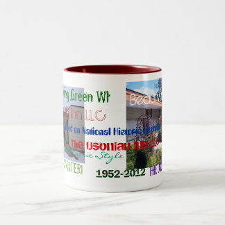 Bicolor Taza del aniversario del mesón de Usonian