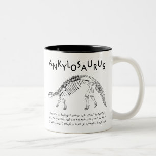 Bicolor Taza del Ankylosaurus