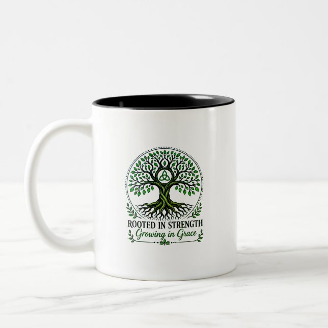 Bicolor Taza del árbol de la vida  (Izquierda)