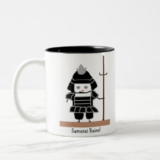 Bicolor Taza del arroz del samurai