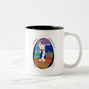 Bicolor Taza del arte de Mythos por salto