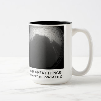 BICOLOR TAZA DEL ATERRIZAJE DE LA CURIOSIDAD DE MARTE