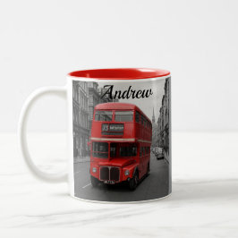 Bicolor Taza del autobús rojo de Londres
