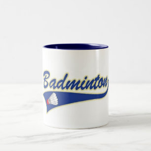 Bicolor Taza del bádminton