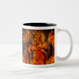Bicolor Taza del bailarín del fuego