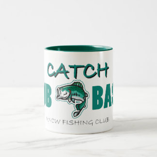 Bicolor Taza del BAJO de la COPIA del club de la pesca de