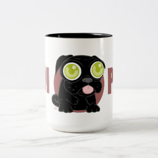 Bicolor Taza del barro amasado de la ji