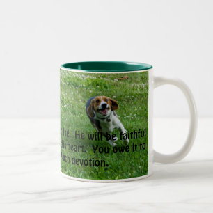 Bicolor Taza del beagle