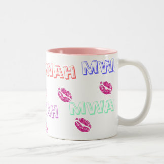 Bicolor Taza del beso (Mwah)