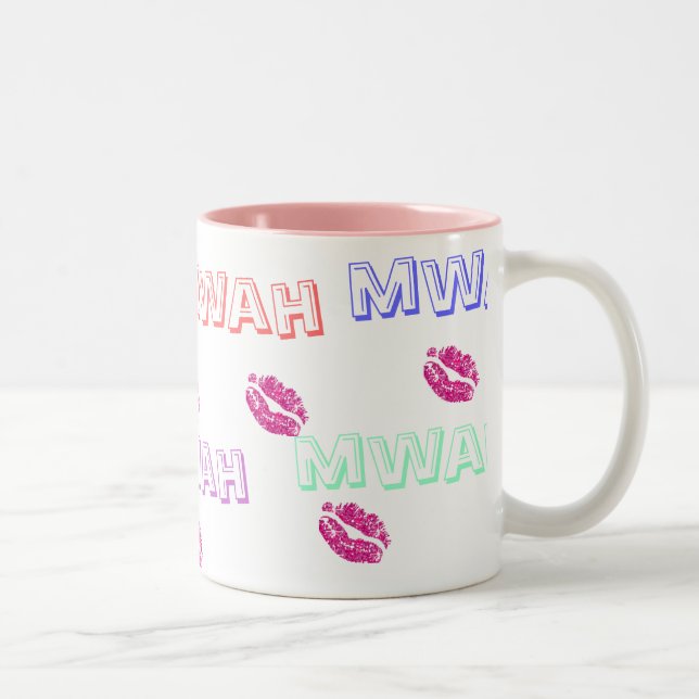 Bicolor Taza del beso (Mwah) (Derecha)