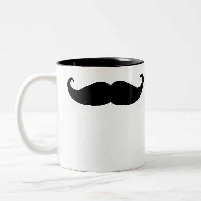 Bicolor Taza del bigote (Izquierda)