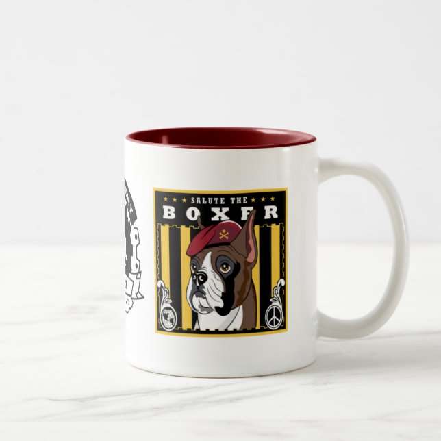 Bicolor Taza del boxeador (Derecha)