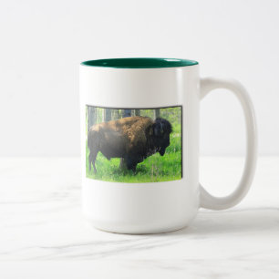 Bicolor Taza del búfalo/del bisonte