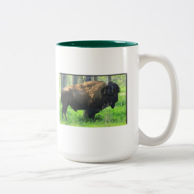 Bicolor Taza del búfalo/del bisonte (Derecha)