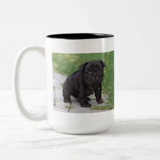 Bicolor Taza del bulldog francés