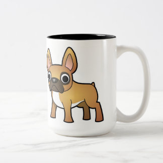 Bicolor Taza del bulldog francés