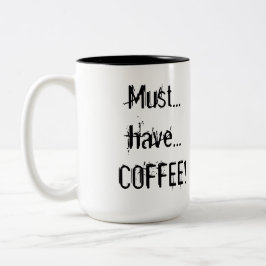 Bicolor Taza del "café" del Emoticon de Drooly