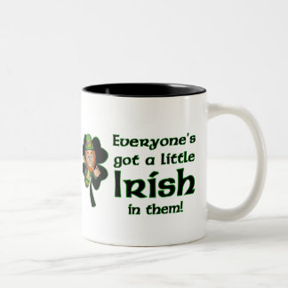 Bicolor Taza del café irlandés